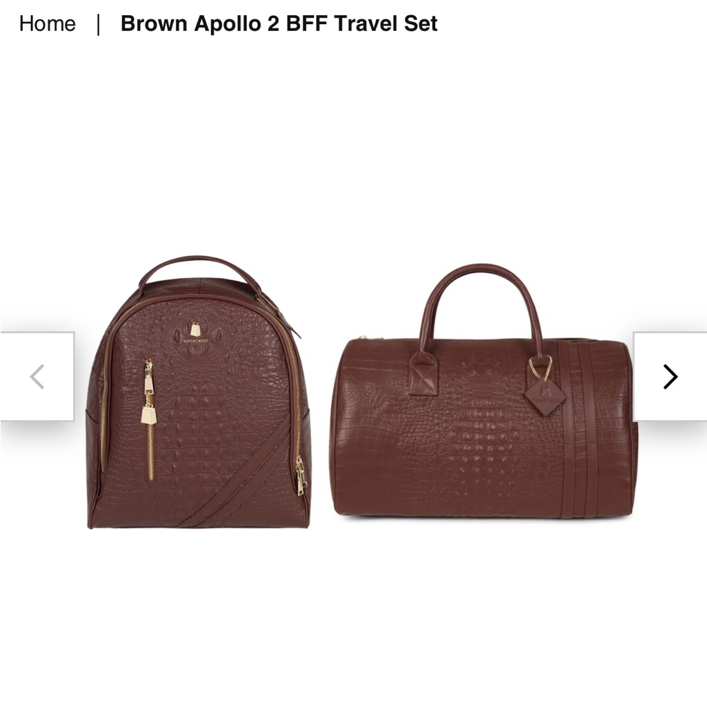 Tote And Carry Bff Travel Set Brown Brand New Never Used Travel Set Travel Tote And Carry Bff Travel Set Brown Brand New Never Used Travel Set Travel